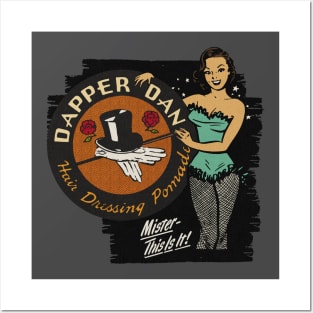 Vintage Dapper Pomade Lady Posters and Art